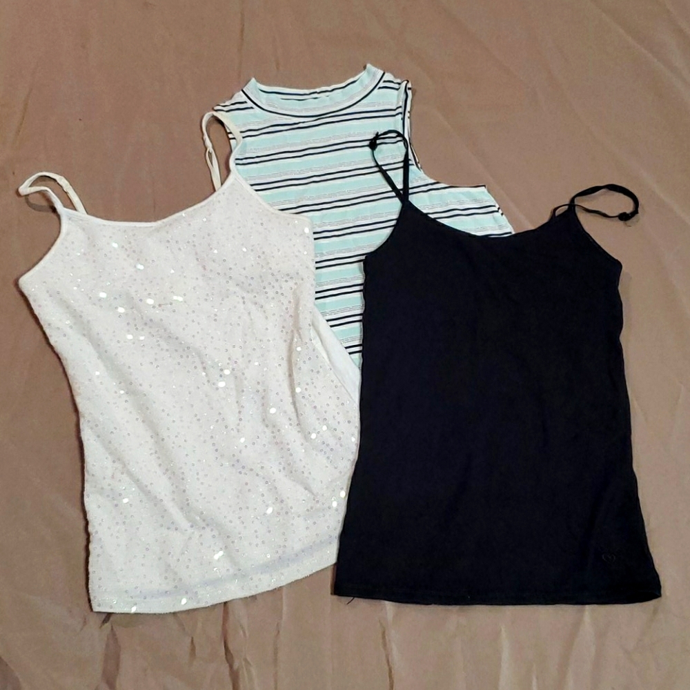 Justice cami/tanks x3 (all for one price). A3.